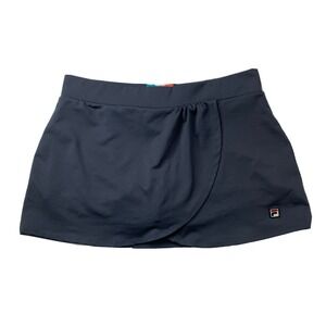 FILA Skort‎ Women's XL XLarge Faux Wrap Elastic Waist Golf Tennis Skirt Skort
